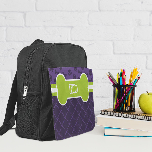 Pawprints & Bones Kid's Backpack - Lifestyle