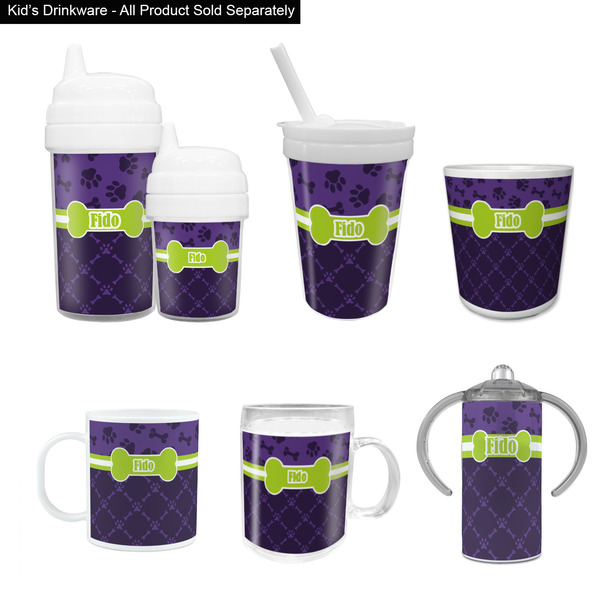 Pawprints & Bones Kid's Drinkware - Customized & Personalized