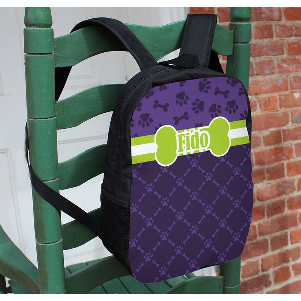 Pawprints & Bones Kids Backpack - In Context