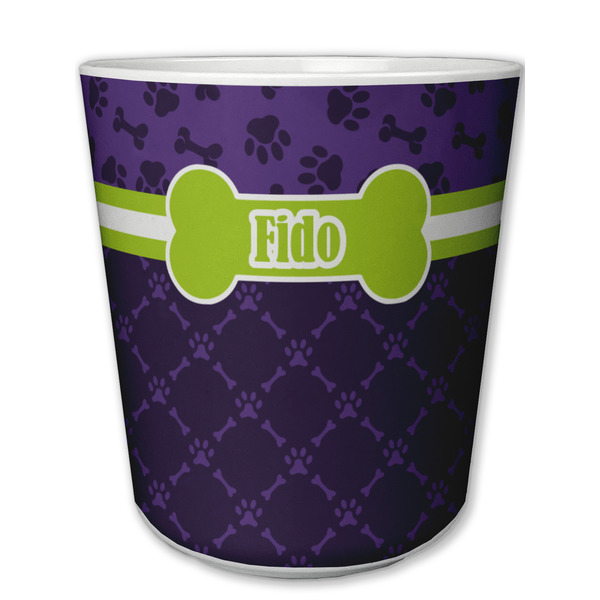 Custom Pawprints & Bones Plastic Tumbler 6oz (Personalized)