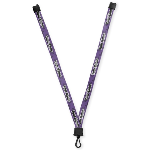 Custom Pawprints & Bones Lanyard (Personalized)