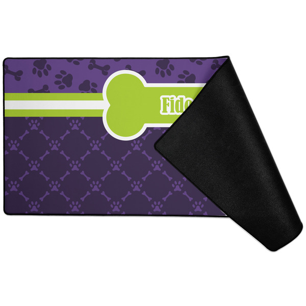 Pawprints & Bones Large Gaming Mats - FRONT W/ FOLD
