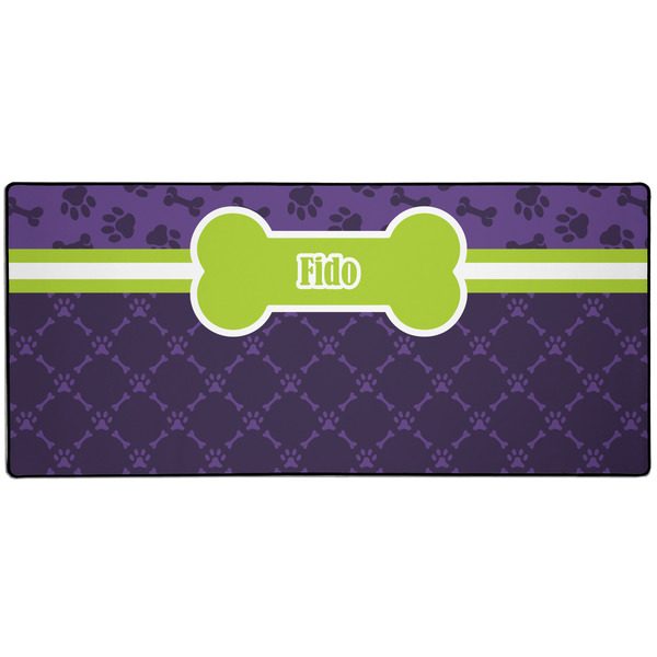 Custom Pawprints & Bones Gaming Mouse Pad (Personalized)