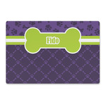 Pawprints & Bones Large Rectangle Car Magnet (Personalized)