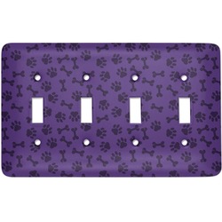 Pawprints & Bones Light Switch Cover (4 Toggle Plate)