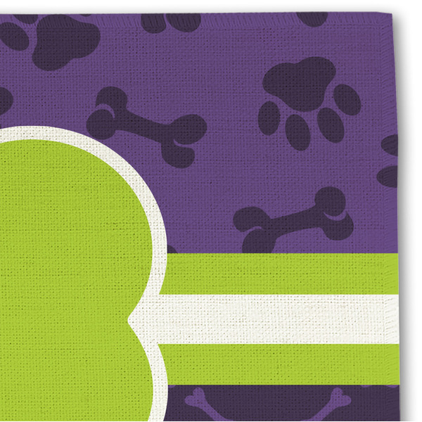 Pawprints & Bones Linen Placemat - DETAIL