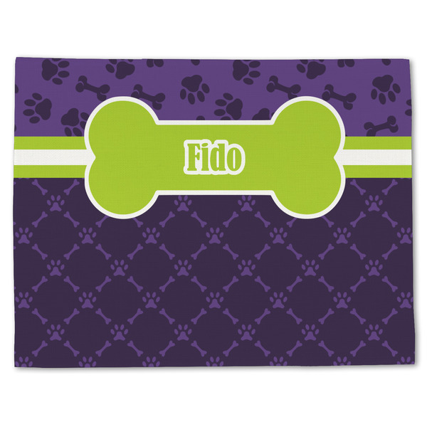 Pawprints & Bones Linen Placemat - Front