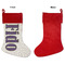 Pawprints & Bones Linen Stockings w/ Red Cuff - Front & Back (APPROVAL)
