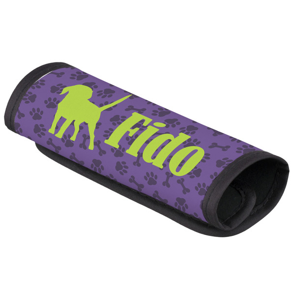 Custom Pawprints & Bones Luggage Handle Cover (Personalized)