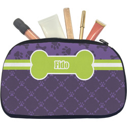 Pawprints & Bones Makeup / Cosmetic Bag - Medium (Personalized)