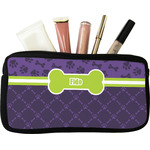 Pawprints & Bones Makeup / Cosmetic Bag - Small (Personalized)