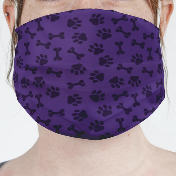 Custom Pawprints & Bones Face Mask Cover