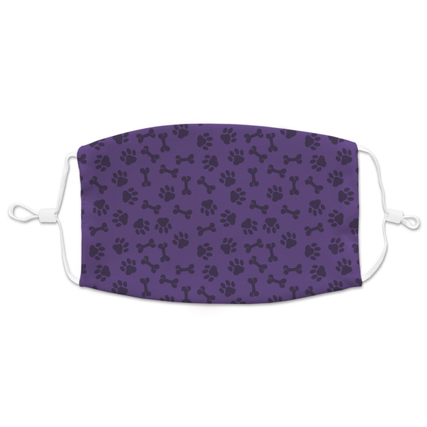 Custom Pawprints & Bones Adult Cloth Face Mask - XLarge