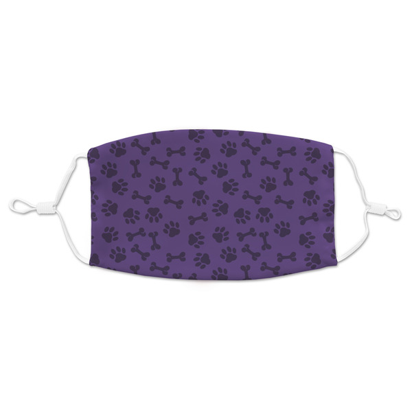Custom Pawprints & Bones Adult Cloth Face Mask - Standard