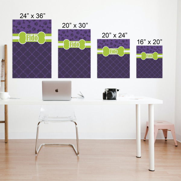 Pawprints & Bones Matte Poster - Sizes