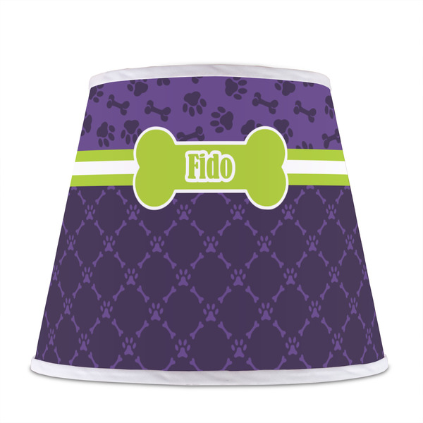 Pawprints & Bones Poly Film Empire Lampshade - Front View