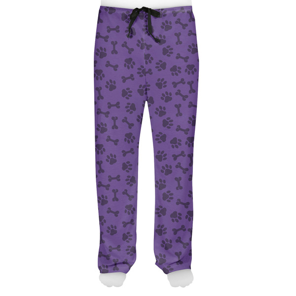 Pawprints & Bones Men's Pjs Front - on model