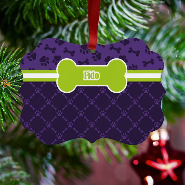 Pawprints & Bones Metal Benilux Ornament - Lifestyle