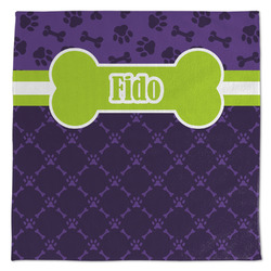 Pawprints & Bones Microfiber Dish Towel (Personalized)