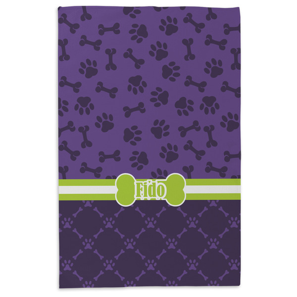 Pawprints & Bones Microfiber Dish Towel - APPROVAL