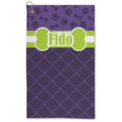 Pawprints & Bones Microfiber Golf Towel (Personalized)