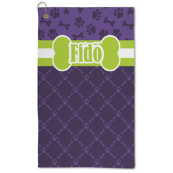 Pawprints & Bones Microfiber Golf Towel - Large (Personalized)