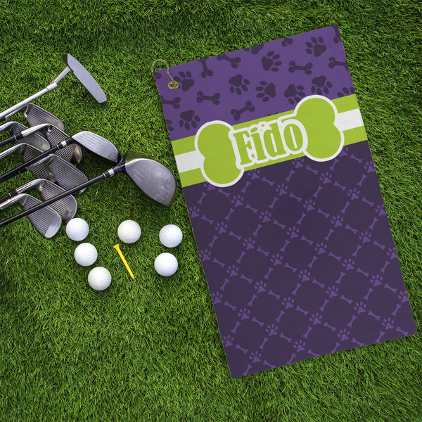 Pawprints & Bones Microfiber Golf Towels - LIFESTYLE