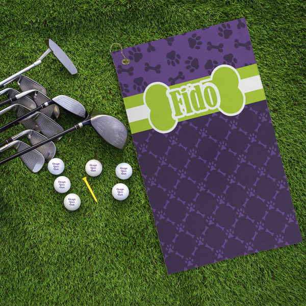 Pawprints & Bones Microfiber Golf Towels - LIFESTYLE