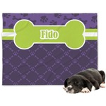 Pawprints & Bones Dog Blanket - Large (Personalized)