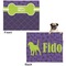 Pawprints & Bones Microfleece Dog Blanket - Large- Front & Back