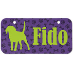 Pawprints & Bones Mini/Bicycle License Plate (2 Holes) (Personalized)