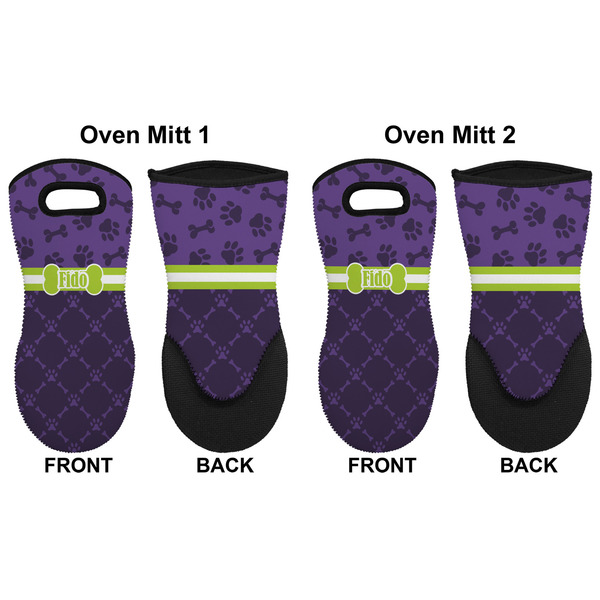 Pawprints & Bones Neoprene Oven Mitt - Set of 2 - Approval