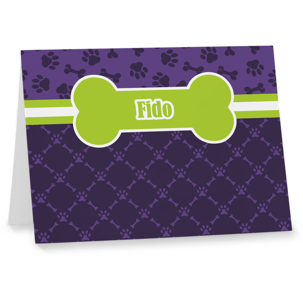 Custom Pawprints & Bones Note cards (Personalized)