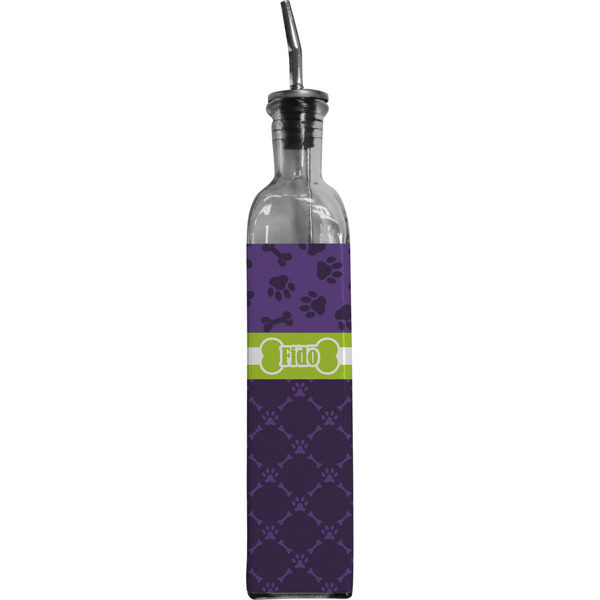 Custom Pawprints & Bones Oil Dispenser Bottle (Personalized)