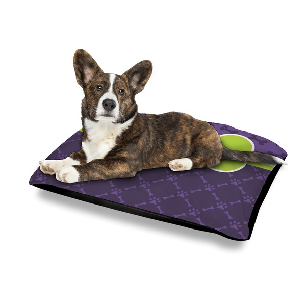 Pawprints & Bones Outdoor Dog Beds - Medium - IN CONTEXT