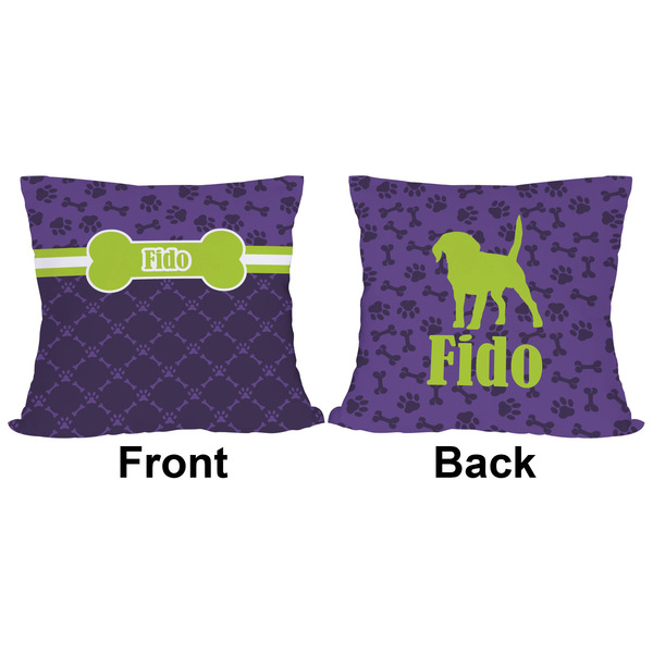 Pawprints & Bones Outdoor Pillow - 16x16