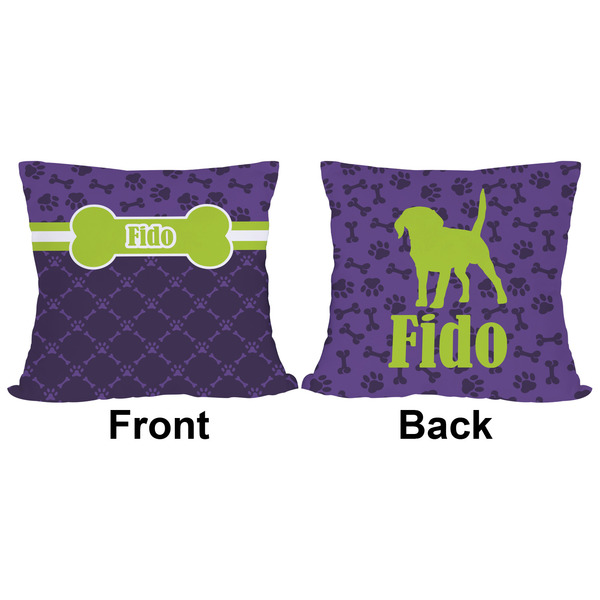 Pawprints & Bones Outdoor Pillow - 18x18