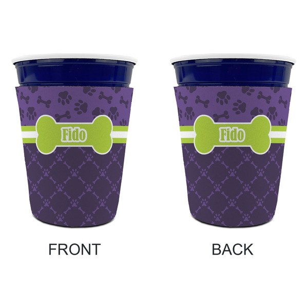 Pawprints & Bones Party Cup Sleeves - without bottom - Approval