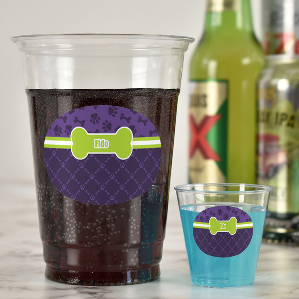 Pawprints & Bones Party Cups - 16oz - In Context