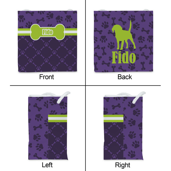 Pawprints & Bones Party Favor Gift Bag - Matte - Approval