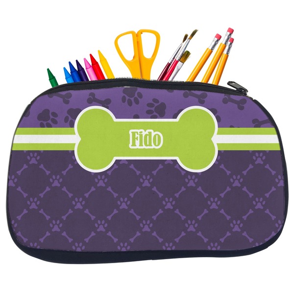 Pawprints & Bones Pencil / School Supplies Bags - Medium