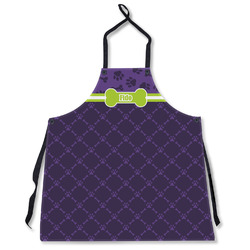 Pawprints & Bones Apron Without Pockets w/ Name or Text