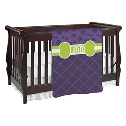 Pawprints & Bones Baby Blanket (Personalized)