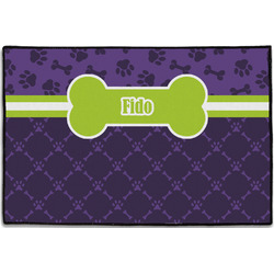 Pawprints & Bones Door Mat - 36"x24" (Personalized)