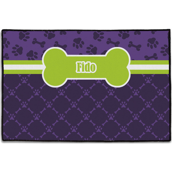 Pawprints & Bones Personalized Door Mat - 36x24 (APPROVAL)