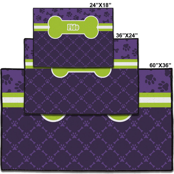 Pawprints & Bones Personalized Door Mat - Group Parent IMF