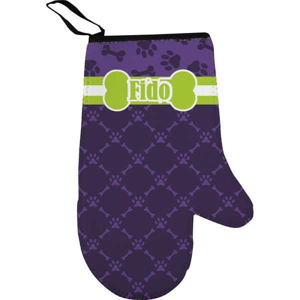 Pawprints & Bones Personalized Oven Mitt