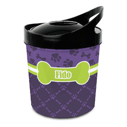 Pawprints & Bones Plastic Ice Bucket (Personalized)