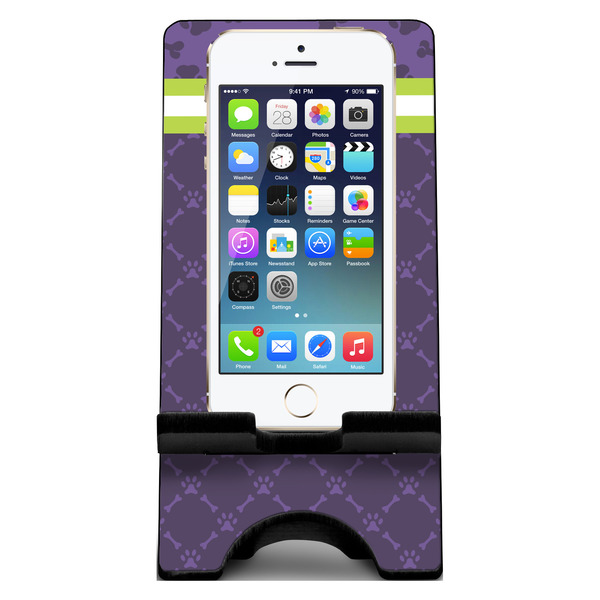 Pawprints & Bones Phone Stand w/ Phone