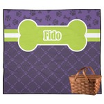 Pawprints & Bones Outdoor Picnic Blanket (Personalized)